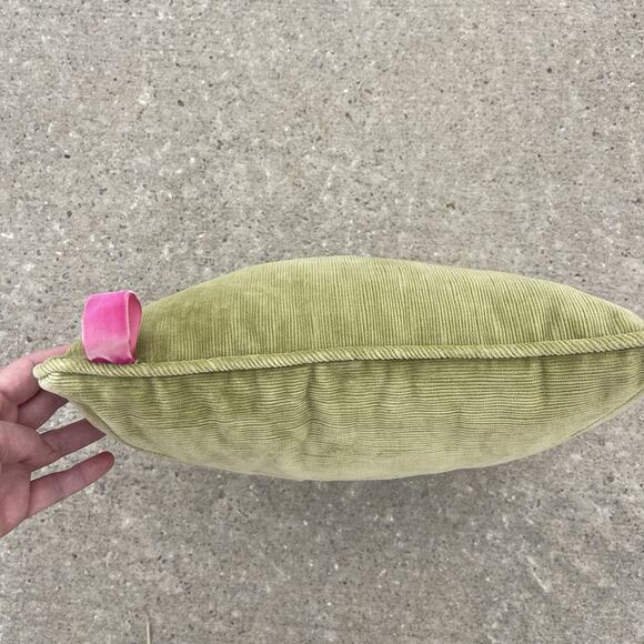 Vintage Strawberry Floral Needlepoint Pillow Velvet Back 13”x13” Cottage Grandma - Picture 3 of 10